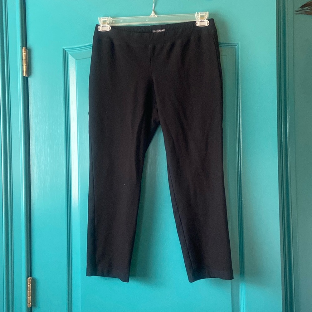 EILEEN FISHER LEGGINGS SIZE Petite Medium BLACK